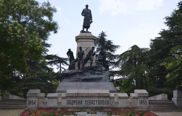 Памятник, генерал, инженер, Севастополь, Тотлебен