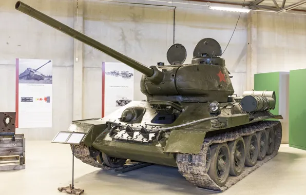 Картинка танк, советский, средний, Т-34-85