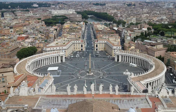 Italy, Cathedral, Square, Day, Rome, View, Italia, Travel