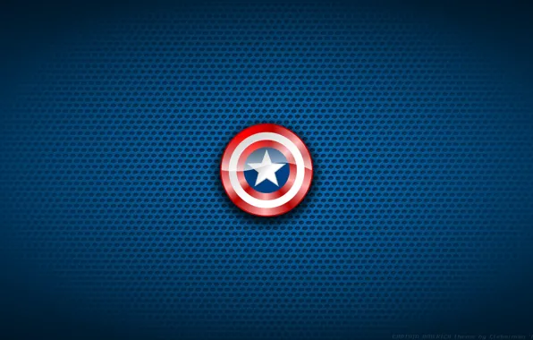 Картинка минимализм, Капитан Америка, Captain America, Marvel Comics, Kalangozilla