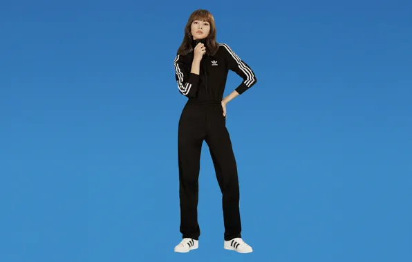 Adidas, обои для рабочего стола, kpop, blackpink, тайская певица, блэкпинк, lalisa manoban, лиса манобан