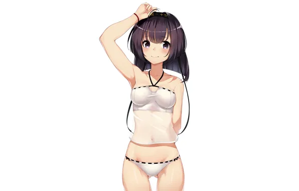 Girl, sexy, lingerie, bra, cleavage, panties, boobs, anime