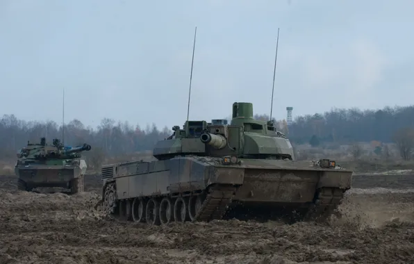 Картинка ОБТ, French Army, Leclerc, Леклерк, AMX-56, AMX-10RC, MBT, ВС Франции