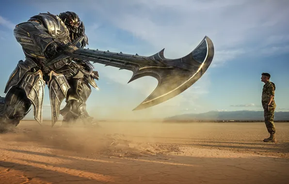 Cinema, robot, soldier, mecha, weapon, sand, movie, Transformers