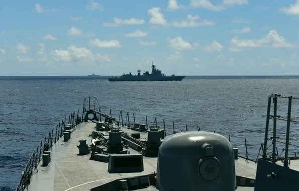 Эсминец, слежение, JS Akebono, DD-108