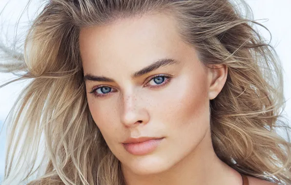 Картинка взгляд, девушка, лицо, актриса, Margot Robbie