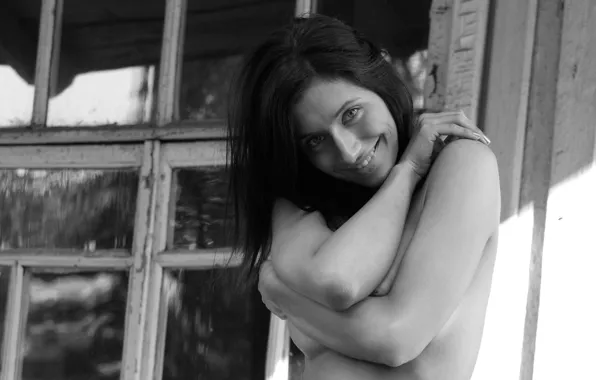 Nadia, gorgeous, chest, black &amp; white, handbra, rack, kiska, gretta