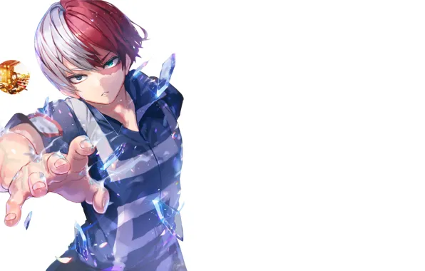 Аниме, арт, парень, Boku no Hero Academia, Моя геройская акадеимя, Todoroki shouto
