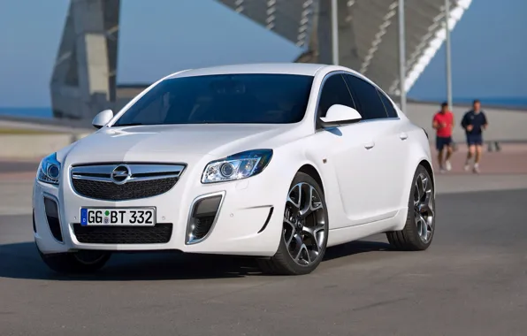 Белый, Машина, Лого, Опель, Insignia, Opel, Car
