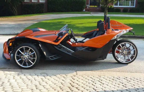 Beautiful, comfort, hi-tech, Polaris, Slingshot, tecnology, sporty, tricycle