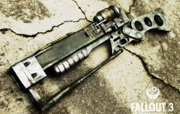Винтовка, Fallout 3, AER9, Laser, лазерная, Rifle