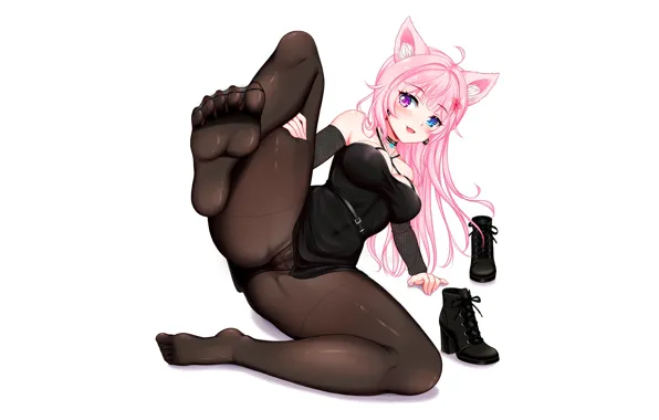 Girl, hot, sexy, pussy, kitten, anime, cat, kitty