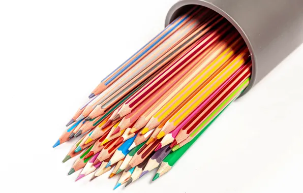 Картинка карандаши, разноцветные, канцелярия