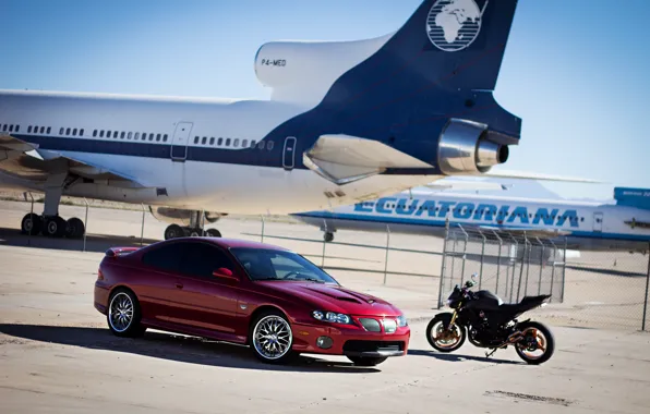 Картинка Pontiac, GTO, Motocycle, Airplanes