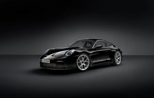 Картинка 911, Porsche, black, Porsche 911 S/T