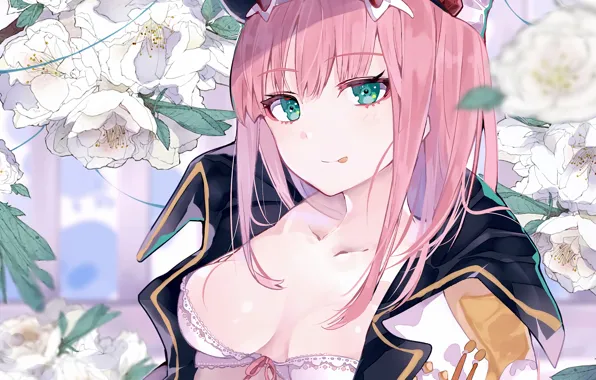 Girl, sexy, lingerie, bra, cleavage, boobs, anime, beautiful