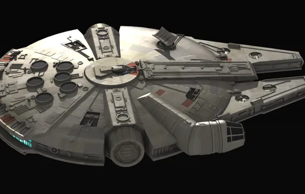 Model, Millennium Falcon, Blender 3D