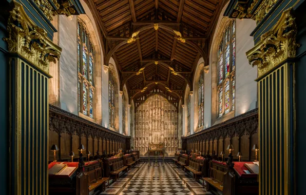 Oxford, Diliff, All Souls College, Chapel Interior