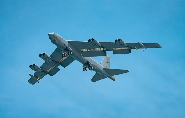 Картинка flight, airliner, military transport aircraft, boeing b 52 stratofortress