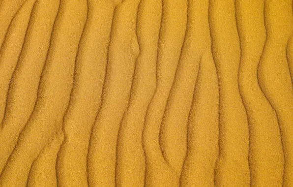 Песок, линии, пустыня, текстура