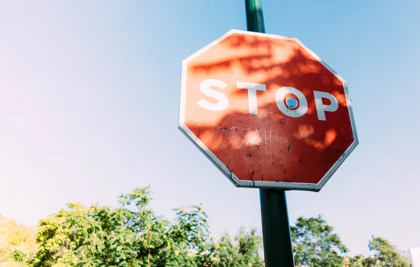 Red, sign, stop