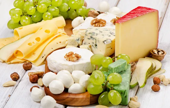 Сыр, виноград, орехи, nuts, grapes, cheese