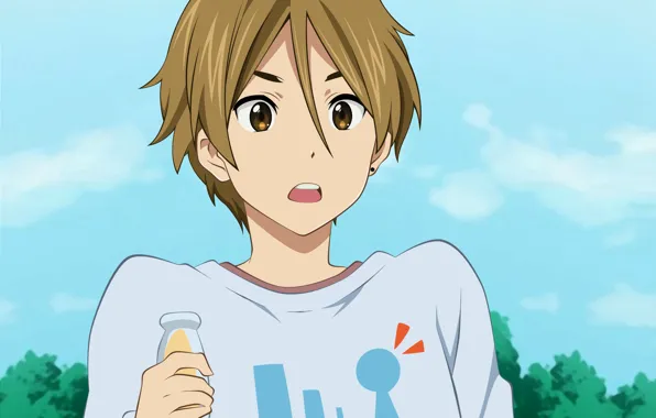 Взгляд, удивление, аниме, арт, Tamako Market