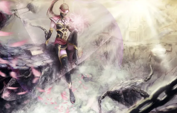 Розовый, магия, Девушка, книга, Dota 2, templar assassin