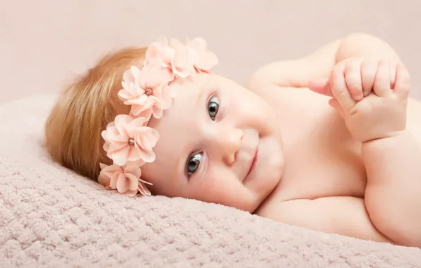 Взгляд, ребенок, девочка, ручки, красивая, smile, beautiful, младенец