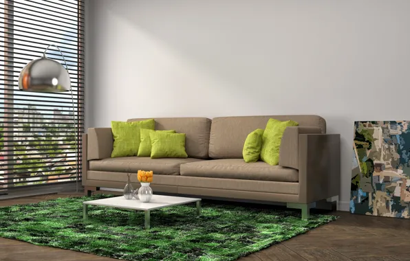 Дизайн, диван, интерьер, гостиная, модерн