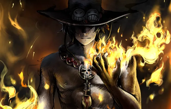 Огонь, парень, One Piece