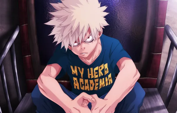 Аниме, арт, Boku no Hero Academia, Моя геройская академия, Бакугоу