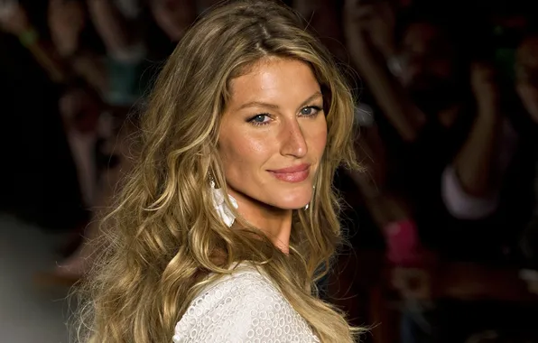 Улыбка, портрет, Gisele Bündchen, Жизель Бюндхен