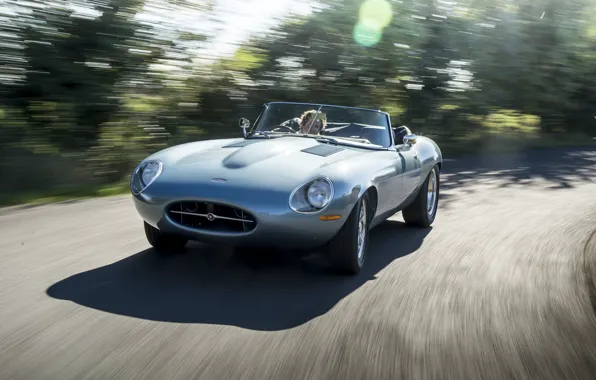 Дорога, машина, скорость, Jaguar, Eagle, sportcar, Spyder, speed