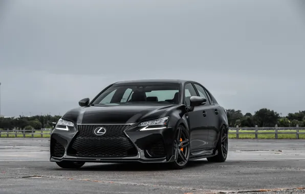 Lexus, Japan, Black, Evening, Cloud, GS-F