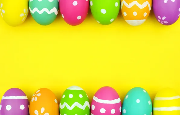 Colorful, Пасха, background, spring, eggs, Happy Easter, Easter eggs