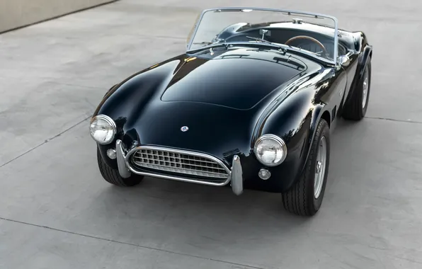 Черный, Shelby, ретро автомобили, 1963, Shelby Cobra, единственный экземпляр, Cobra 289, спортивные автомобили