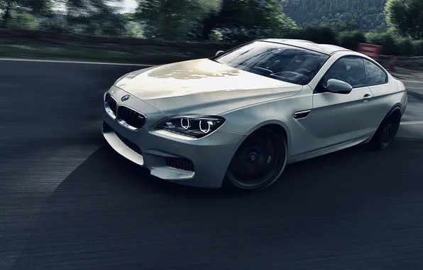 HDR, BMW, Drift, Wood, Tree, Game, BMW M6 Coupe, FM7