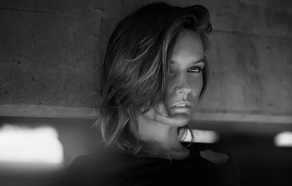 Sexy, model, black and white, look