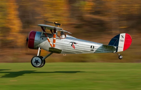 Картинка скорость, пилот, самолёт, одноместный, Ньюпо́р, Nieuport