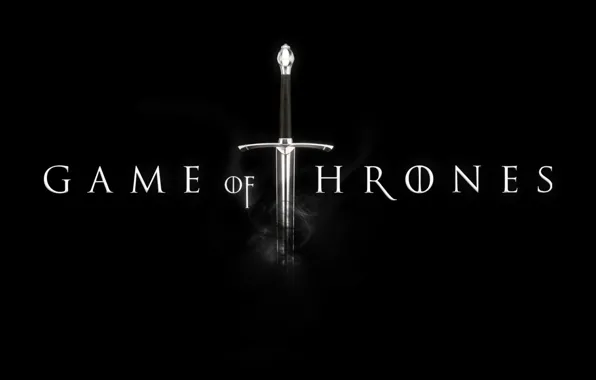 Sword, game of thrones, tv series, black fon
