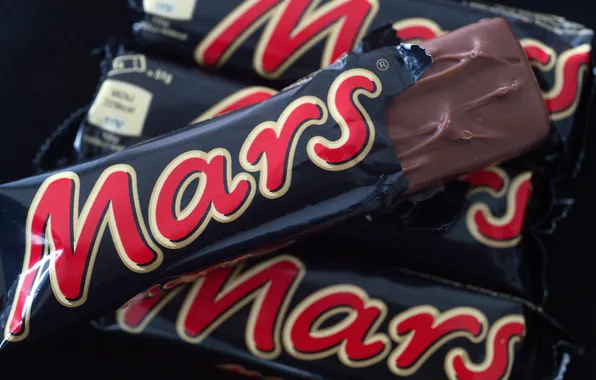 Обои, шоколад, батончик, Mars