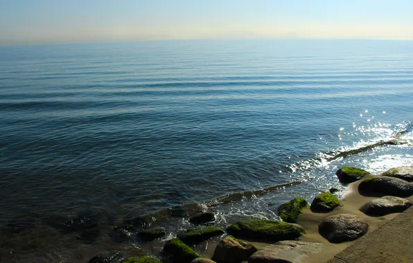 Sea, water, stones