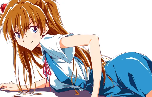 Девушка, арт, Евангелион, Evangelion