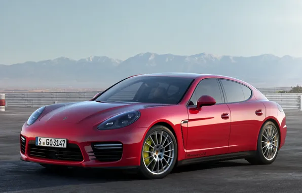 Картинка красный, Porsche, Panamera, спорткар, порше, GTS