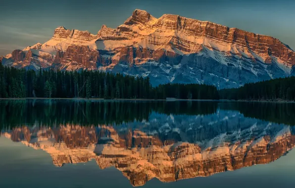Пейзаж, горы, Alberta, Canada, Anthracite