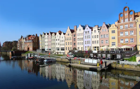 River, historic, gdańsk, motlawa