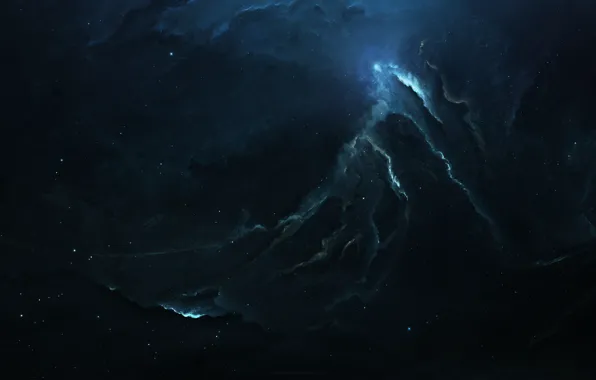 Звезды, Космос, Туманность, Fantasy, Арт, Stars, Space, Art