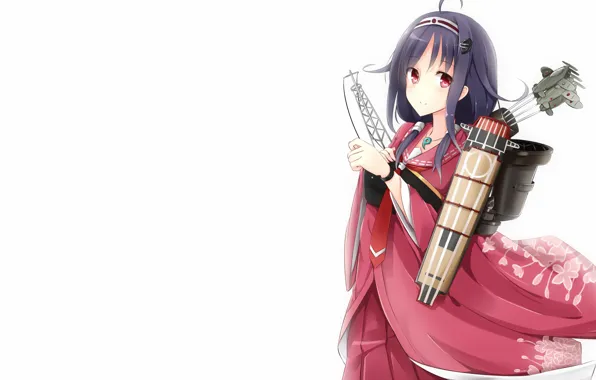 Взгляд, аниме, девочка, Kantai Collection, Флотская Коллекция