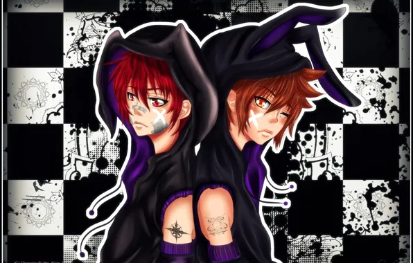 Фон, парни, Katekyo Hitman Reborn, пластыри, Учитель мафиози Реборн
